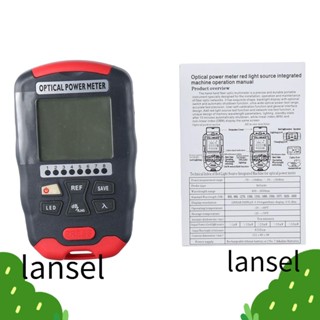 LANSEL เครื่องวัดไฟเบอร์ออปติก 3 in 1 อเนกประสงค์ ใช้แบตเตอรี่ ขนาดเล็ก -70~+10dbm สําหรับตัวเชื่อมต่อ 2.5 มม.