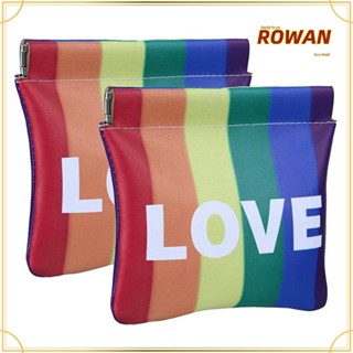 ROWANS กระเป๋าเครื่องสําอาง ลิปสติก สีรุ้ง สําหรับเด็กผู้หญิง