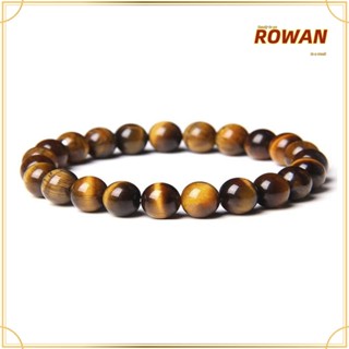 Rowans 7 กําไลข้อมือลูกปัดหินอาเกต คริสตัล 8 มม. หลากสี ของขวัญ สําหรับผู้ชาย