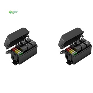 กล่องรีเลย์ 12V 6 ช่อง 6 ทาง ATC ATO พร้อมรีเลย์ฟิวส์ กันน้ํา 2 ชิ้น