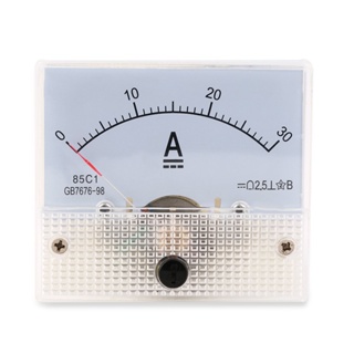 【yunhai】DC 30A Analog Ammeter Panel 0-30A Current Meter Analog Amperemeter Panel