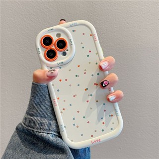 เคสโทรศัพท์มือถือ แบบบางพิเศษ ลายจุด สีสันสดใส สําหรับ iPhone 11 12 13 14 Pro Max