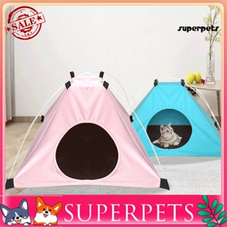 Superpets เต็นท์ที่นอน แบบนิ่ม ระบายอากาศ พับได้ สําหรับสัตว์เลี้ยง สุนัข แมว