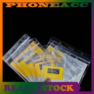 Phoneacc กระเป๋าใส่บัตรเครดิต แบบใส มีซิป กันน้ํา ปิดผนึกได้ 10 ชิ้น