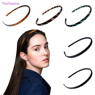 Thevantin ที่คาดผม ผ้าโพกหัว อะคริลิค กันลื่น สีพื้น สําหรับผู้หญิง