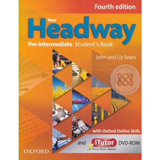 (Arnplern) : หนังสือ Headway 4th ED Pre-Intermediate : Students Book +DVD-ROM