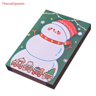 [Thevatipoem] ขายดี กระดาษโน้ต ลาย Merry Christmas มีกาวในตัว สําหรับจดบันทึก คั่นหนังสือ เครื่องเขียน โรงเรียน สํานักงาน ของขวัญวันหยุด 50 แผ่น