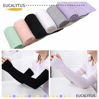 Eutus ถุงมือลูกไม้ กันแดด กัน UV ทรงหลวม สําหรับขี่จักรยาน
