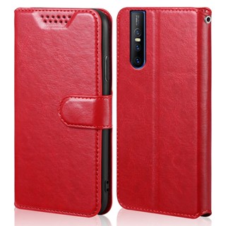 เคสโทรศัพท์หนัง PU แบบฝาพับ พร้อมช่องใส่บัตร สําหรับ Vivo V15 Pro 1818