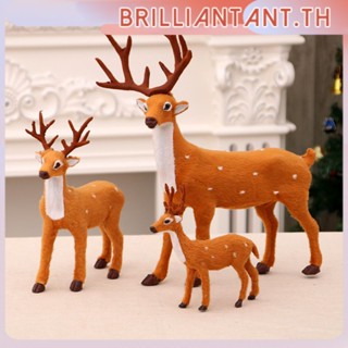 ของตกแต่งวันคริสต์มาส Sika Deer Ornaments ของเล่นตุ๊กตา ของตกแต่งคริสต์มาสกวาง ตุ๊กตา ของตกแต่งวันคริสต์มาส bri