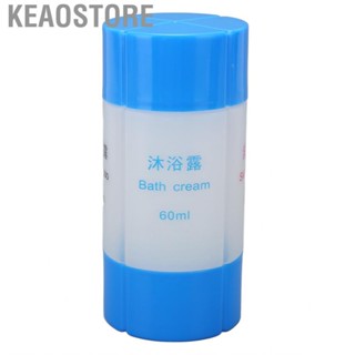 Keaostore Toiletries Bottle  Tubes Blue Removable Pre Printed Portable 60ml for Conditioner