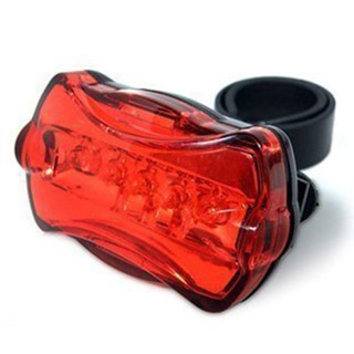 5 LED 7 Mode Super Bright Bike Bicycle Rear Light Warning Signal Safety Lamp