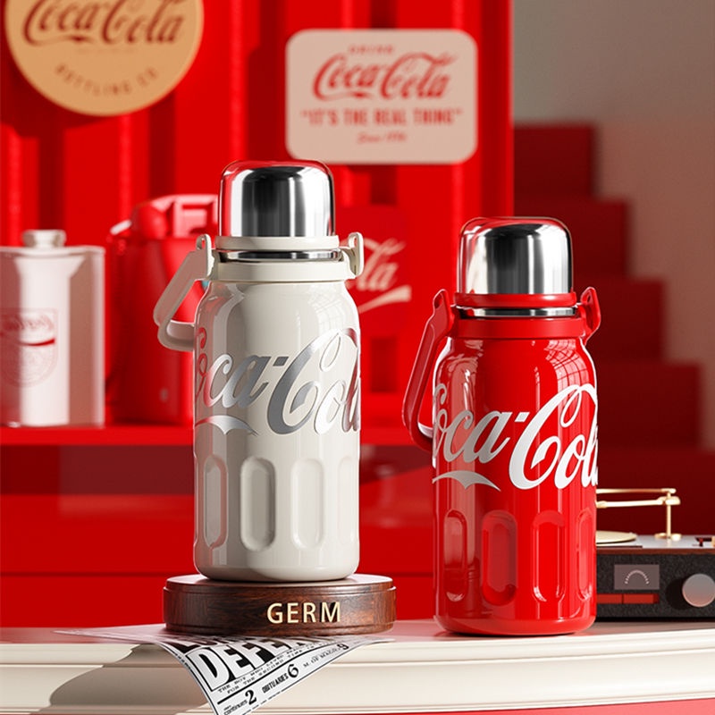 [Quality Life] GERM Coca-Cola กระติกน้ําร้อน สเตนเลส ความจุขนาดใหญ่ 1 ลิตร 2023