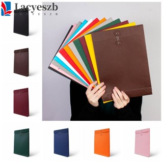 Lacyeszb ถุงกระดาษใส่เอกสาร ขนาด A4 9 สี ขนาดใหญ่ สําหรับจัดระเบียบ