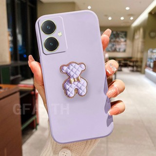 ใหม่ เคสโทรศัพท์มือถือ ซิลิโคนนิ่ม TPU กันรอยเลนส์กล้อง ลายหมีน่ารัก สําหรับ VIVO Y27 Y36 Y78 4G 5G Y27 Y36 2023