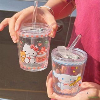 Sanrio แก้วกาแฟ ลาย Hello Kitty พร้อมฝาปิด 280 มล.