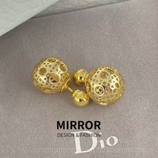 [0728]QSJY-XL D Brand New Spherical Hollow Ear Stud Japanese and Korean Sweet Personality Trendy Retro Ins Style Direct Sales Y2K IM4G