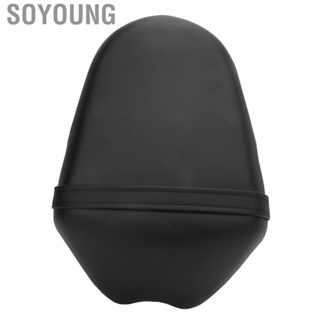 Soyoung Motorcycle Rear Seat  Passenger Pad Simple Installation Black for Motorbike