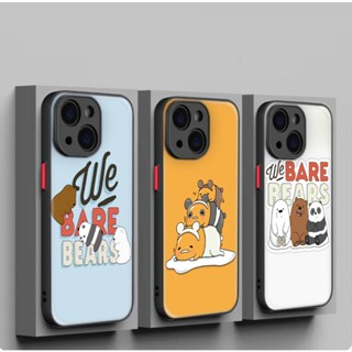 เคสโทรศัพท์มือถือแบบนิ่ม ลาย We Bare Bears SXB59 สําหรับ iPhone 12 13 Plus 14 Pro Max