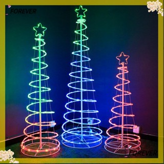 Forever โคมไฟเกลียว LED 1.2 ม. 1.5 ม. 1.8 ม. ตั้งเวลาได้ 8 โหมด สีดรีม ทนทาน พร้อมรีโมตคอนโทรล สําหรับตกแต่งต้นคริสต์มาส
