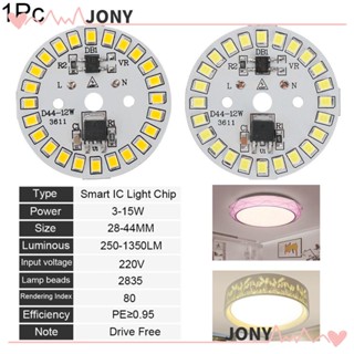 Jy1 ชิปไฟ LED สีขาวอบอุ่น 15W 12W 9W 7W 6W 5W 3W AC220V 1 ชิ้น