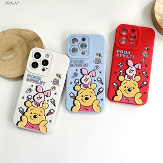 OPPO A7 A5S A12 A9 A5 A31 A3S A12E A53 A33 A15 A15S A16 A16S A93 A76 A36 A96 A57 A77S 2020 2022 Winnie The Pooh เคส