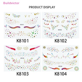 Buildvictor สติกเกอร์อายไลเนอร์ ลายลูกไม้น่ารัก สําหรับติดตกแต่ง 4 คู่