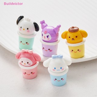 Buildvictor จี้เรซิ่น รูปการ์ตูนสัตว์น่ารัก สามมิติ สีมาการอง แฮนด์เมด DIY สําหรับตกแต่งโทรศัพท์มือถือ