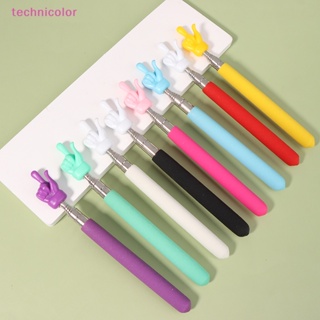 [technicolor] ใหม่ พร้อมส่ง ไม้ชี้นิ้วมือ สเตนเลส ยืดหดได้ สําหรับนักเรียน ครู ห้องเรียน