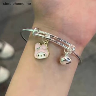 SANRIO [simplehomeline] สร้อยข้อมือ โลหะผสม ลายการ์ตูน Hello Kitty เครื่องประดับ สําหรับผู้หญิง พร้อมส่ง