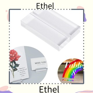 Ethel1 ที่วางบัตรอะคริลิค ตัวเลข 2 นิ้ว ใช้งานง่าย 20 ชิ้น