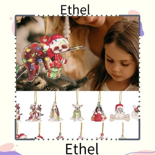 Ethel1 ป้ายไม้แขวนธีมคริสต์มาส สําหรับแขวนตกแต่งต้นคริสต์มาส