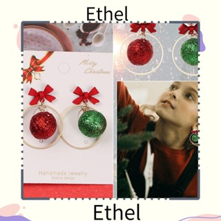 Ethel1 ต่างหูห่วง จี้คริสต์มาส ขนาดใหญ่ 1 คู่