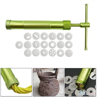 Clay Extruders Clay Sugar Paste Extruder Sculpture Machine Gun Fondant Cake Sculpture Polymer Clay Tools เครื่องมือตกแต่งเค้ก M