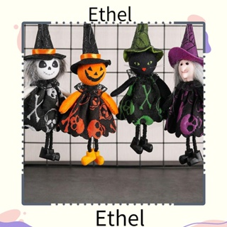 Ethel1 ตุ๊กตาการ์ตูนฮาโลวีน แม่มด ฟักทอง น่ากลัว ของขวัญ สําหรับงานปาร์ตี้ 2 ชิ้น