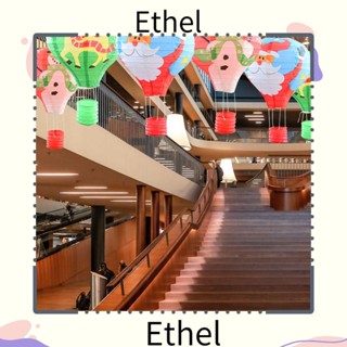 Ethel1 ลูกโป่งลมร้อน พิมพ์ลายซานตาคลอส กวางเอลก์ สําหรับตกแต่งคริสต์มาส DIY