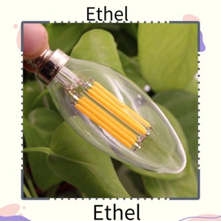 Ethel1 หลอดไฟคริสตัล หลอดไฟ LED สีขาวอบอุ่น E14 2700K 2W-6W แสงสีขาว