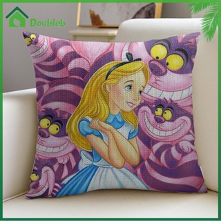 【Doub X ✮】หมอนปักครอสติช ลาย Alice in Wonderland สําหรับตกแต่งบ้าน ✮