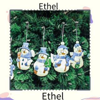 Ethel1 จี้ตุ๊กตาหิมะน้อย คริสต์มาส สําหรับประดับตกแต่ง