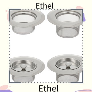 Ethel1 ที่กรองอ่างล้างจาน พร้อมฝาปิด สเตนเลส อัพเกรด มีประโยชน์ ทําความสะอาดสิ่งของ ฝาครอบ อ่างล้างจาน ปลั๊ก อาหาร จุกปิดผม