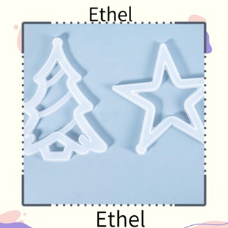 Ethel1 แม่พิมพ์ซิลิโคนเรซิ่น อีพ็อกซี่ รูปกระดิ่งคริสต์มาส DIY