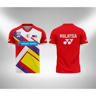 เสื้อกีฬาแขนสั้น ลายทีมแบดมินตัน 2022