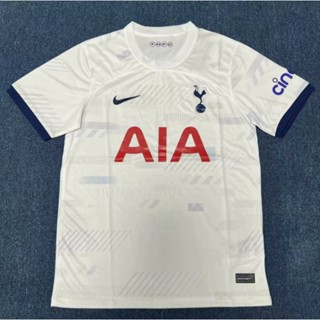 พร้อมส่ง!!! เสื้อกีฬาแขนสั้น ลายทีมชาติฟุตบอล Tottenham Hotspur Home and Away 2023-24 ชุดเหย้า