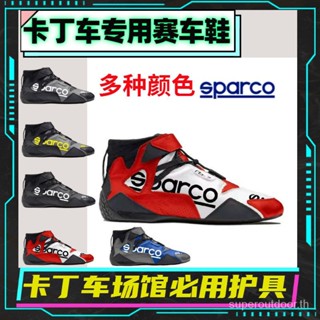 หนังแท้ sparco แข่งรองเท้าขับรถไฟขี่โกคาร์ทรองเท้ากีฬาคู่ PBGQ