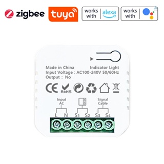 Tmt Tuya ZigBee อุปกรณ์เปิดประตูโรงรถ ควบคุมผ่านแอปโทรศัพท์มือถือ ควบคุมระยะไกล เข้าได้กับ Alexa Google Home สําหรับเกตเวย์ควบคุมด้วยเสียง