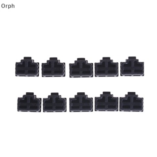 Orph ฝาครอบพอร์ตฮับอีเธอร์เน็ต RJ45 ป้องกันฝุ่น PH สีดํา 10 ชิ้น