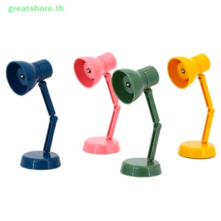 Greatshore สเกล 1:12 360° Rotag โคมไฟตั้งโต๊ะ LED ขนาดเล็ก อุปกรณ์เสริม สําหรับตกแต่งบ้านตุ๊กตา TH