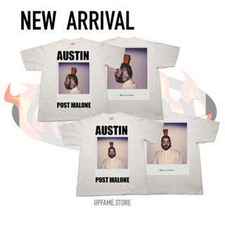 [Upfame.store] Post Malone : Red cup🥤 เสื้อbootleg เสือยืดคอกลม oversize สีขาวเฟด เฟด ป้ายHiptrack (Special Cotton)