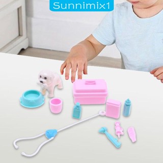 [Sunnimix1] ชุดพร็อพหมอสัตวแพทย์จิ๋ว สําหรับเด็กผู้ชาย 11 ชิ้น