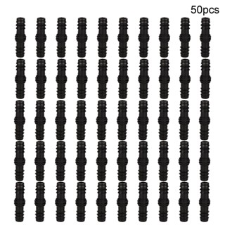 50pcs Lawn Water Sprinkler Adapter Line Garden Irrigation Indoor Use Outdoor Installation Straight Connector